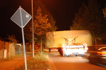 Ist-Zustand: Die Gustav-Ricker-Sra&szlig;e wird regelm&auml;&szlig;ig f&uuml;r Schwerlasttransporte genutzt.