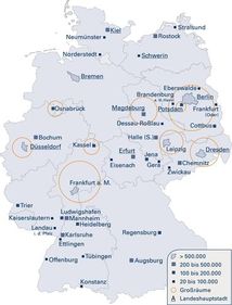 SrV 2018: teilnehmende St&auml;dte