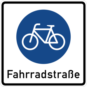 Fahrradstra&szlig;e - Goethestra&szlig;e - Beginn