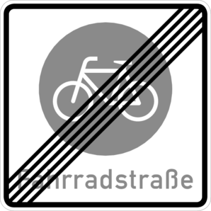 Fahrradstra&szlig;e - Goethestra&szlig;e - Ende