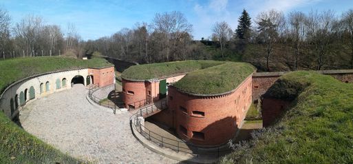Teilsanierte Magdeburger Festungsanlage Ravelin 2