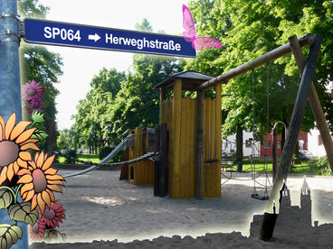 Bild vergr&ouml;&szlig;ern: SP064 Ger&auml;te- und Ballspielfl&auml;che Herweghstra&szlig;e