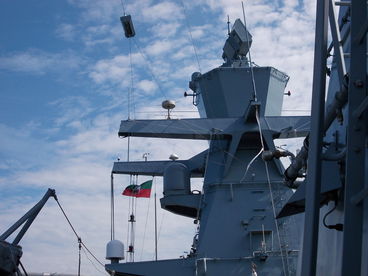 Bild vergr&ouml;&szlig;ern: Detail Korvette MAGDEBURG