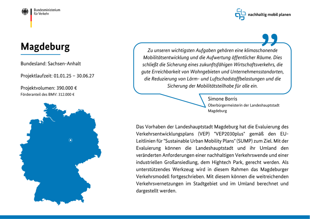Evaluation des Verkehrsentwicklungsplanes und des Verkehrsmodells