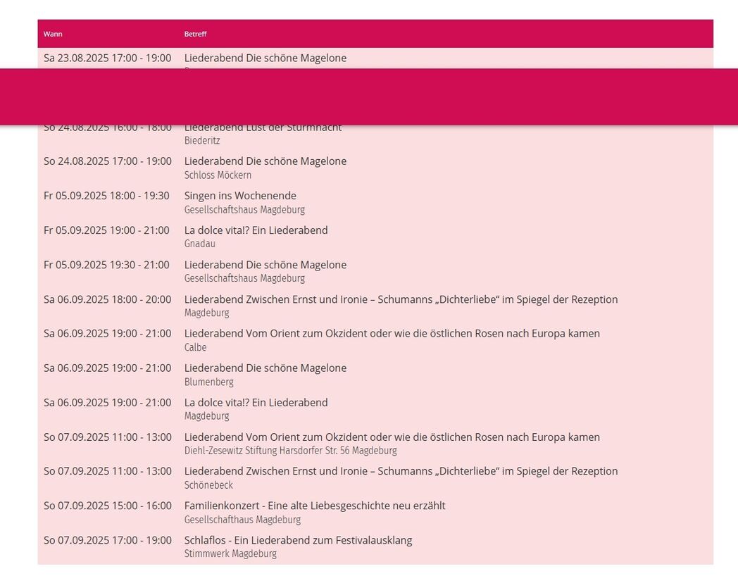 Liedersalonfestival 2025