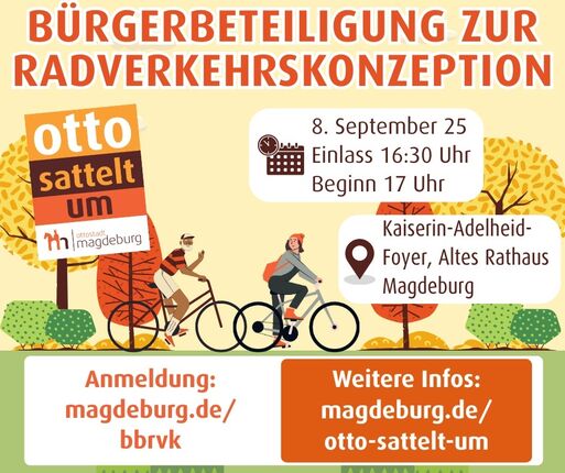 Bild vergrößern: Einladung zur Bürgerbeteiligung zur Radverkehrskonzeption