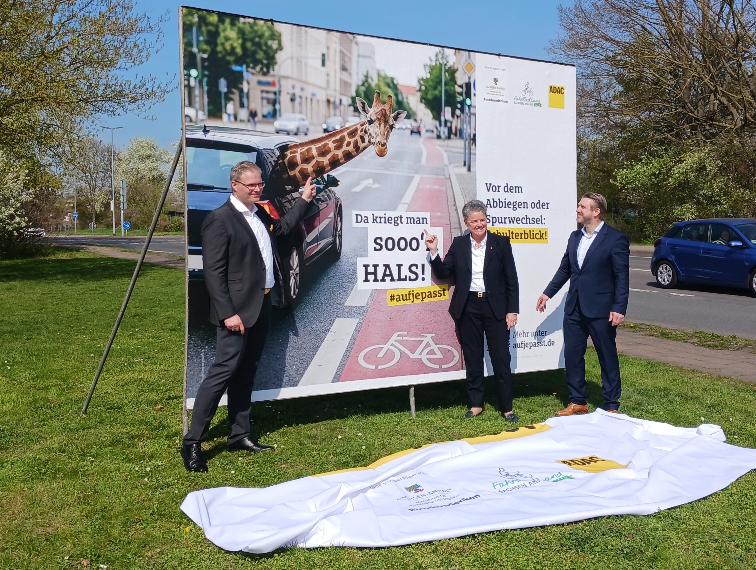 Bild vergr&ouml;&szlig;ern: #aufjepasst: Gemeinsame Kampagne f&uuml;r mehr Verkehrssicherheit in Sachsen-Anhalt gestartet
